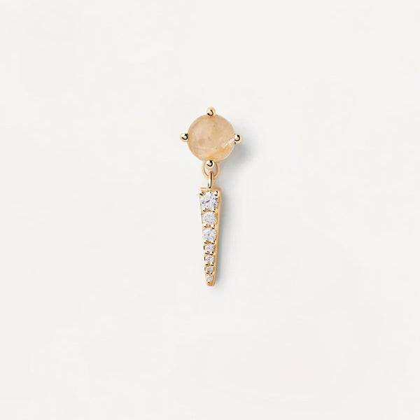 Yoki rutile quartz single earring
