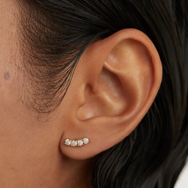 pg01-749-u Uma Single Gold Earrings