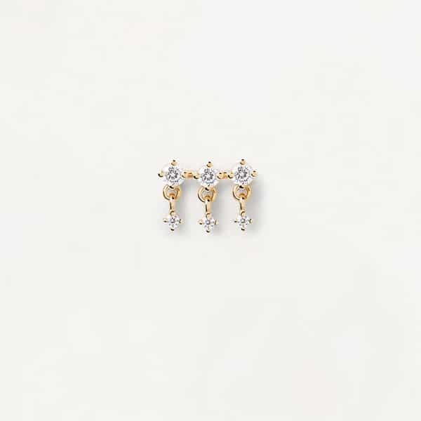 pg01-750-u Sol single gold earrings
