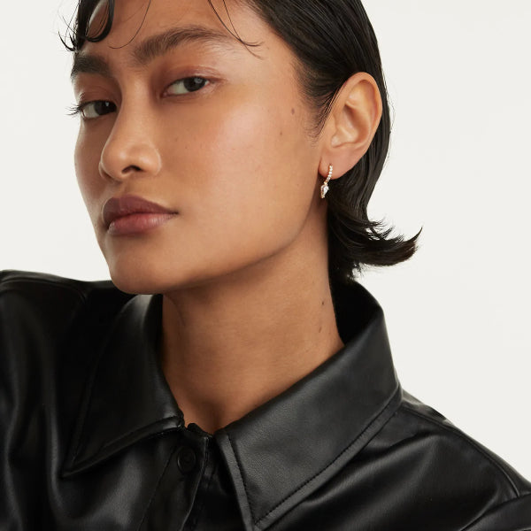 Manila Single Gold Earrings