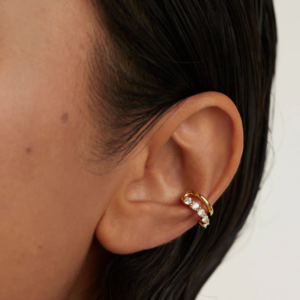 Alexia gold ear cuff