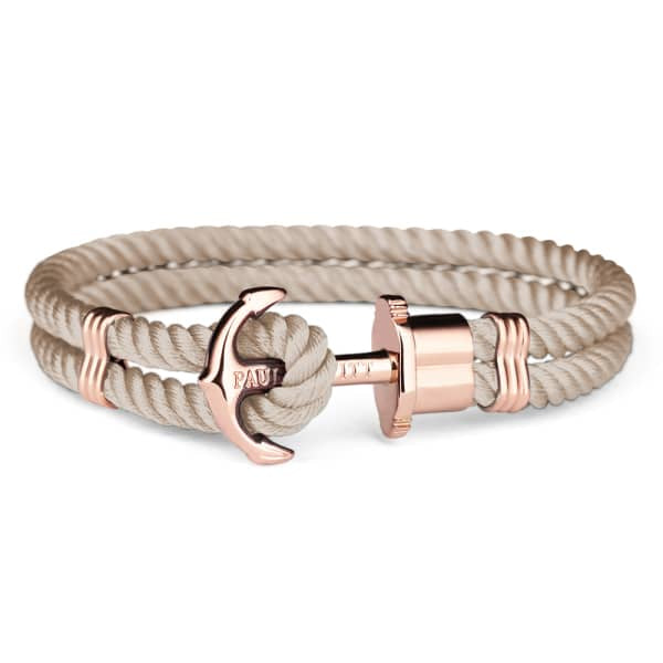 PH-PH-N-R-H-XS ANCHOR BRACELET PHREP IP HAZELNUT