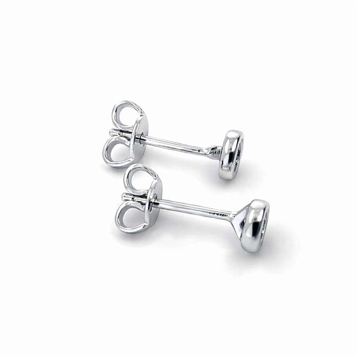 Orecchini punto luce con acqua marina taglio brillante