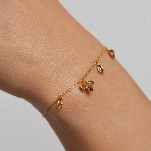PU01-092-U BLOSSOM JSAMINE GOLD BRACELET