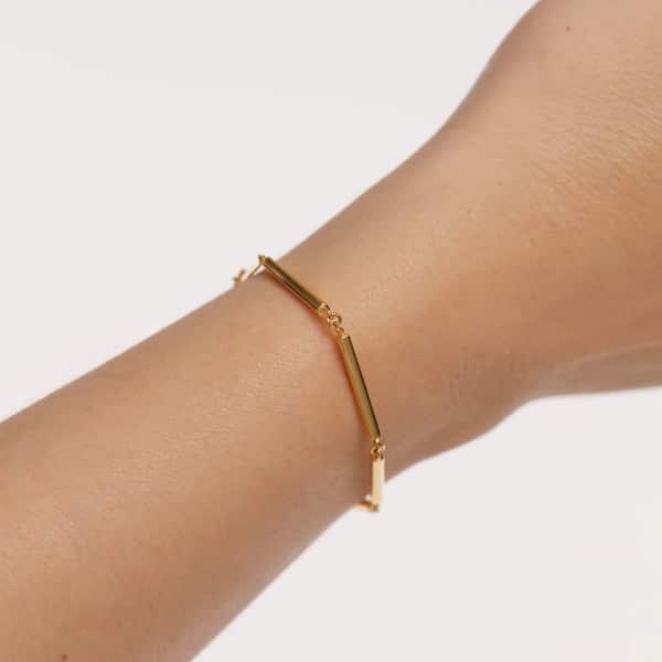 pu01-405-u Bar Chain Bracelet