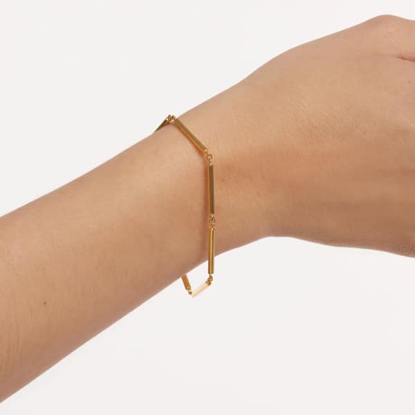 pu01-405-u Bar Chain Bracelet