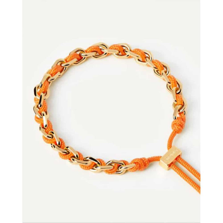 pu01-686-u pdp adjustable rope tangerine bracelet