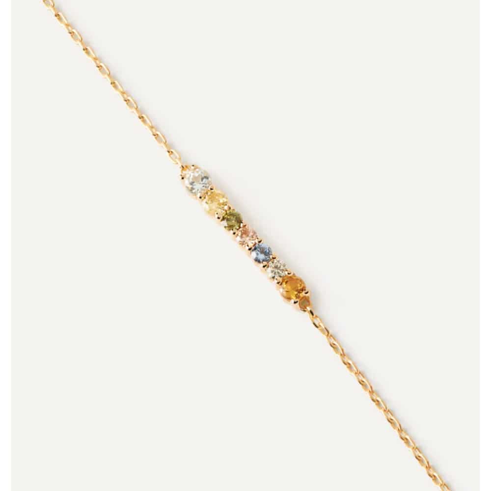 pu01-788-u rainbow gold-plated silver bracelet