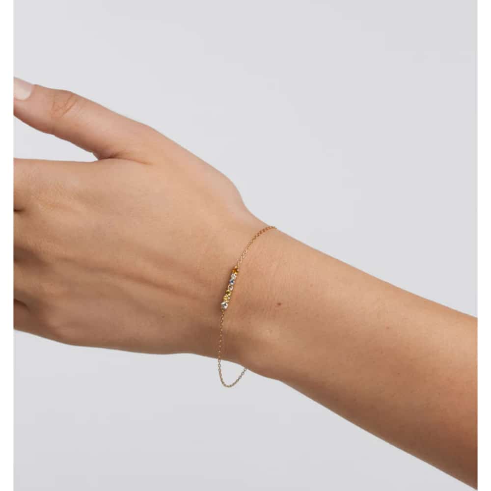 pu01-788-u rainbow gold-plated silver bracelet