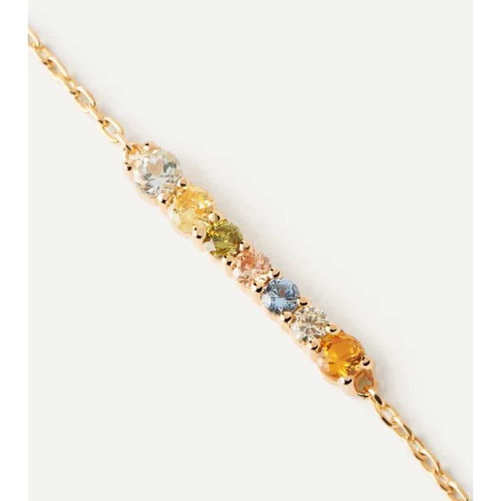 pu01-788-u rainbow gold-plated silver bracelet