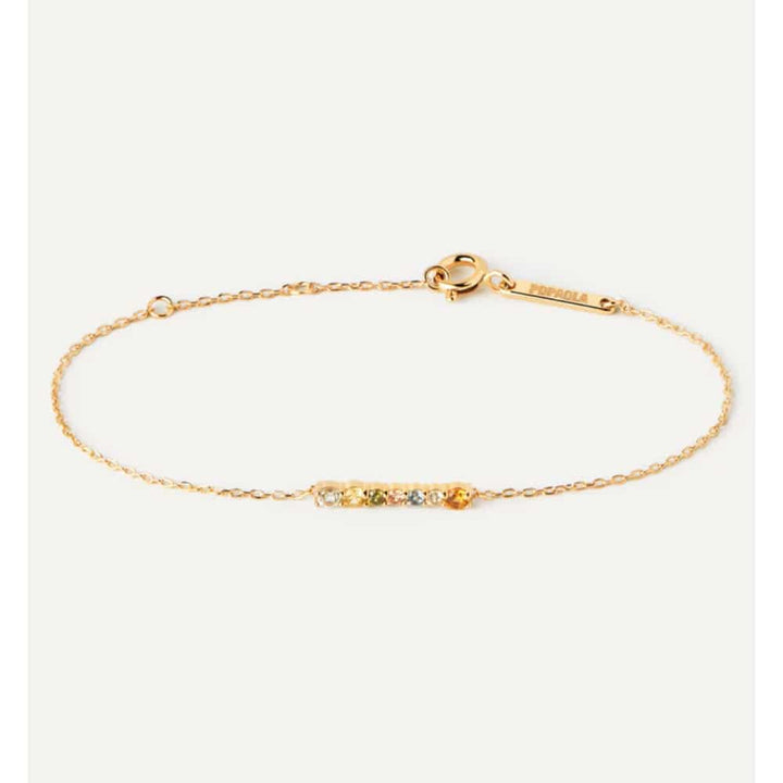 pu01-788-u rainbow gold-plated silver bracelet