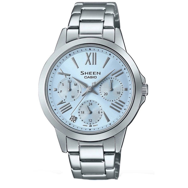 she-3516d-2auef women's watch with light blue dial