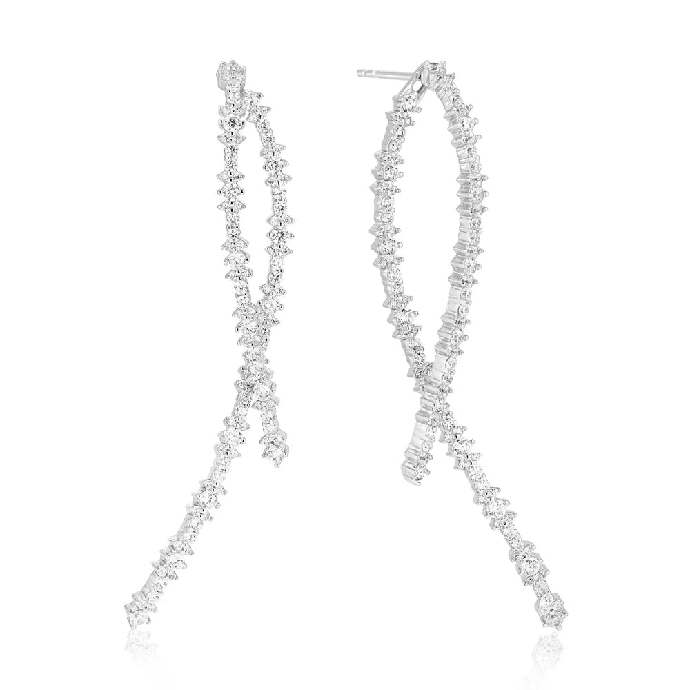 sj-e2368-cz Livigno lungo earrings