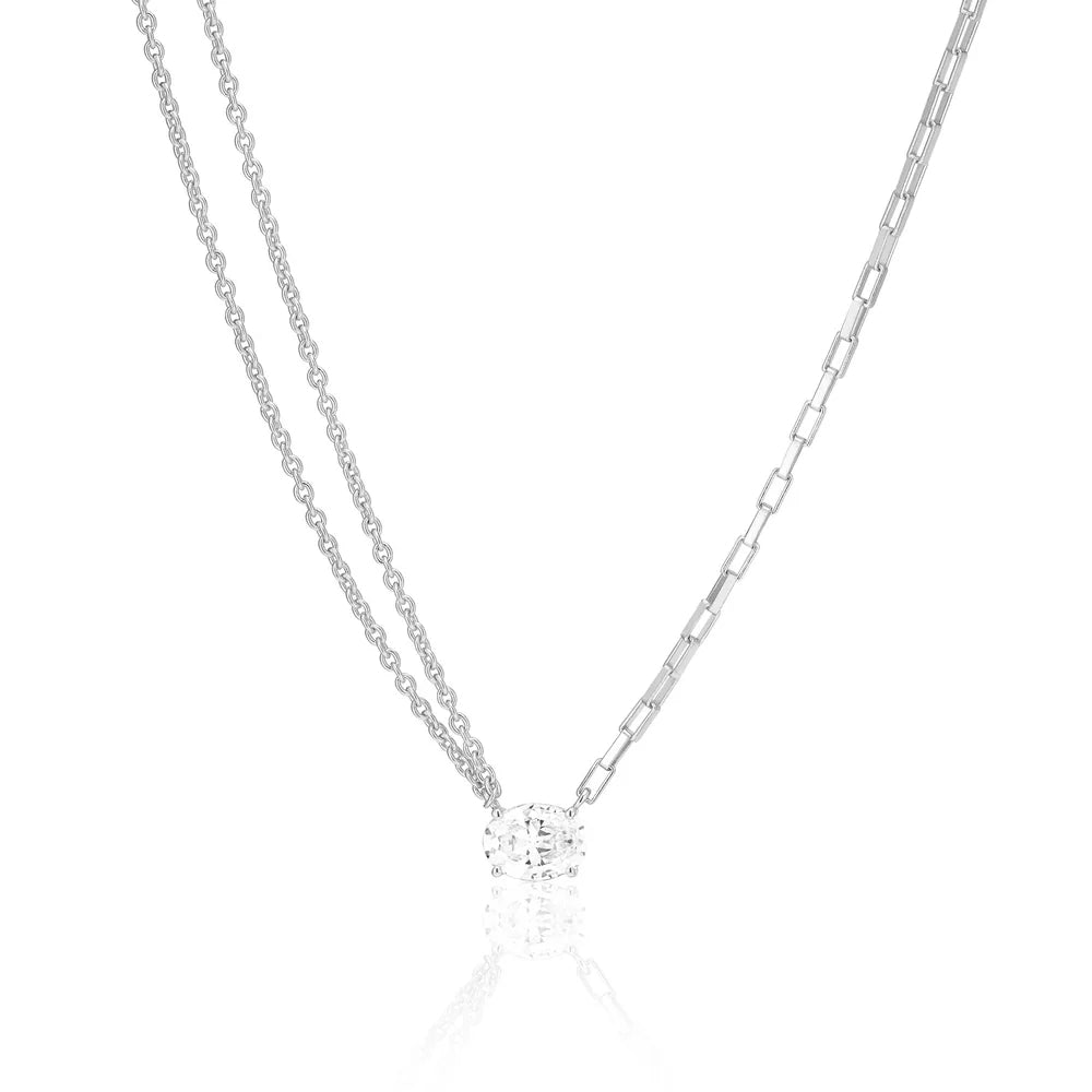 sj-n2331-cz Ellisse uno necklace