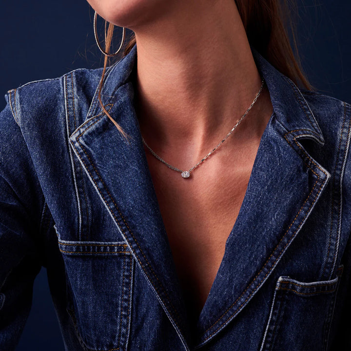 sj-n2331-cz Ellisse uno necklace