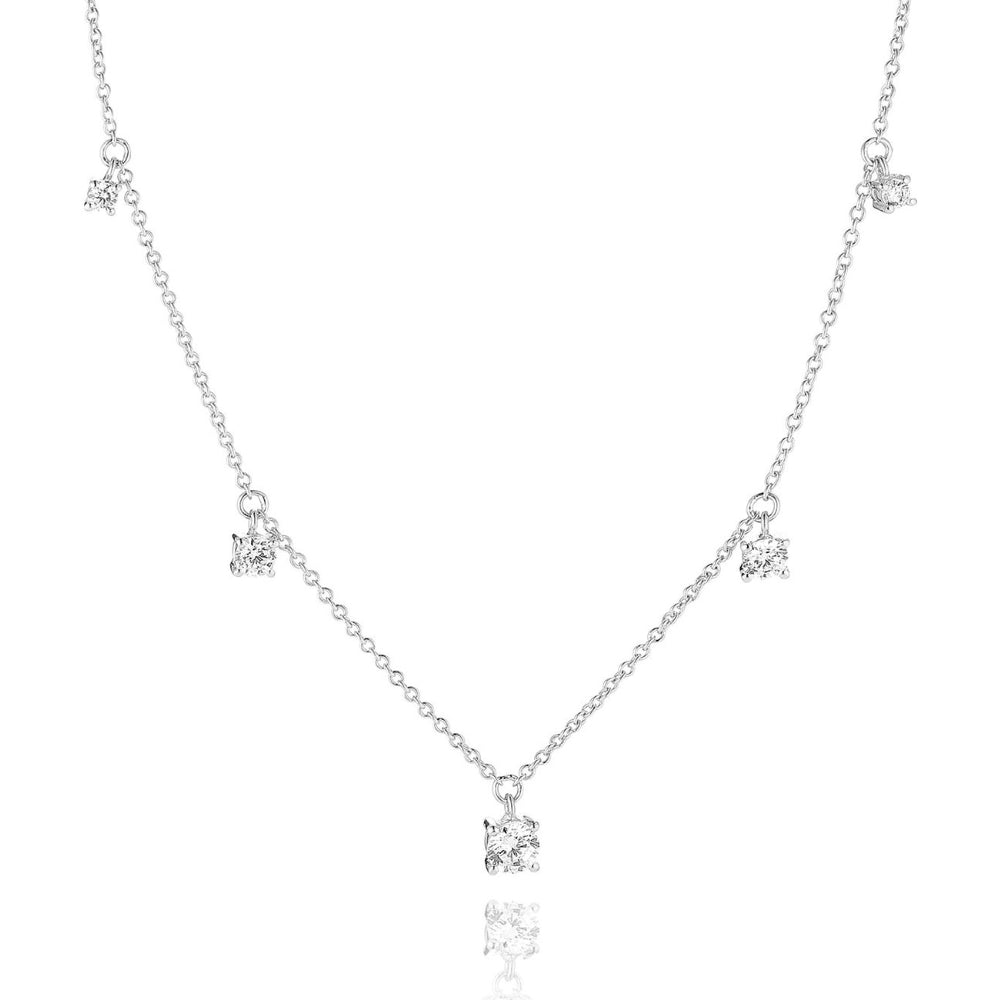 collana belluno con zirconi bianchi