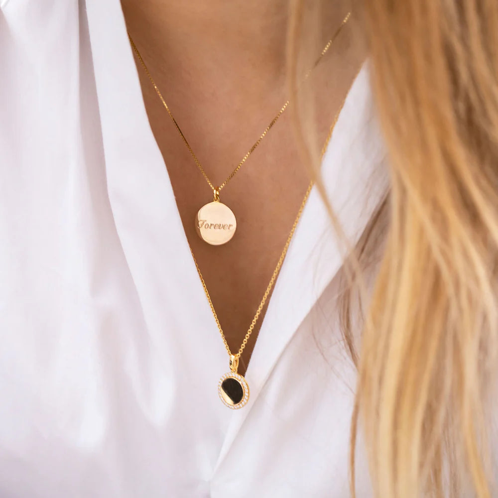 sj-p3780-cz-yg38-45 pendente follina placcato 18k