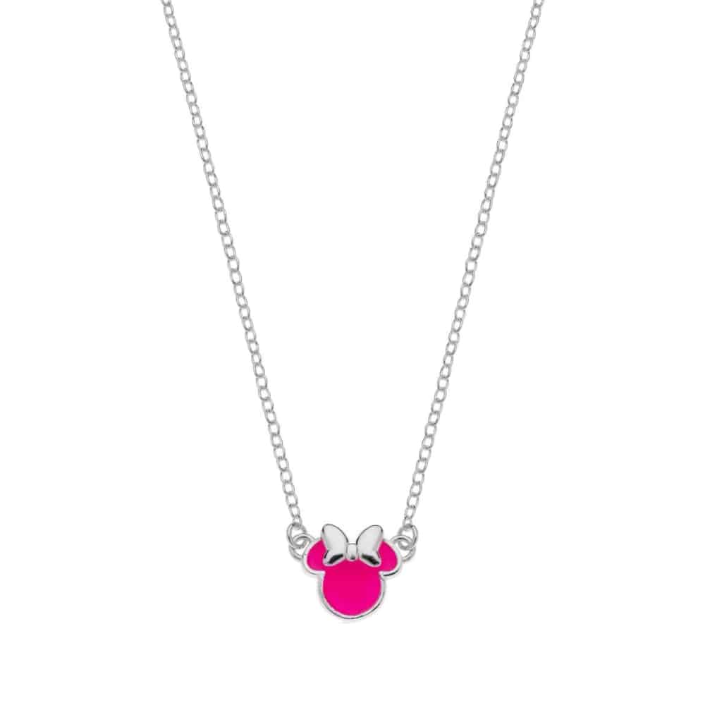 ns00039sl-157.cs Minnie Mouse silver necklace