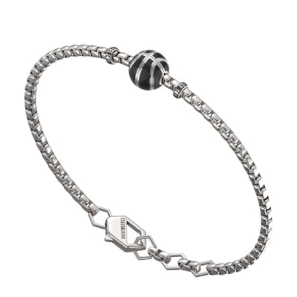 spvb02ww Steel bracelet with volleyball ball