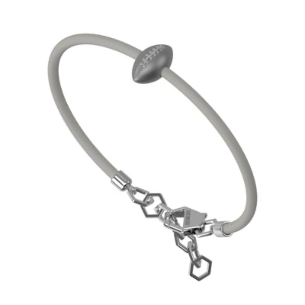 sprb01wc Rubber bracelet with rugby ball