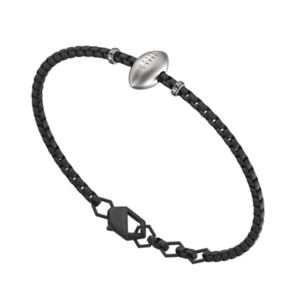 sprb02bw Diamond Rugby Ball Bracelet