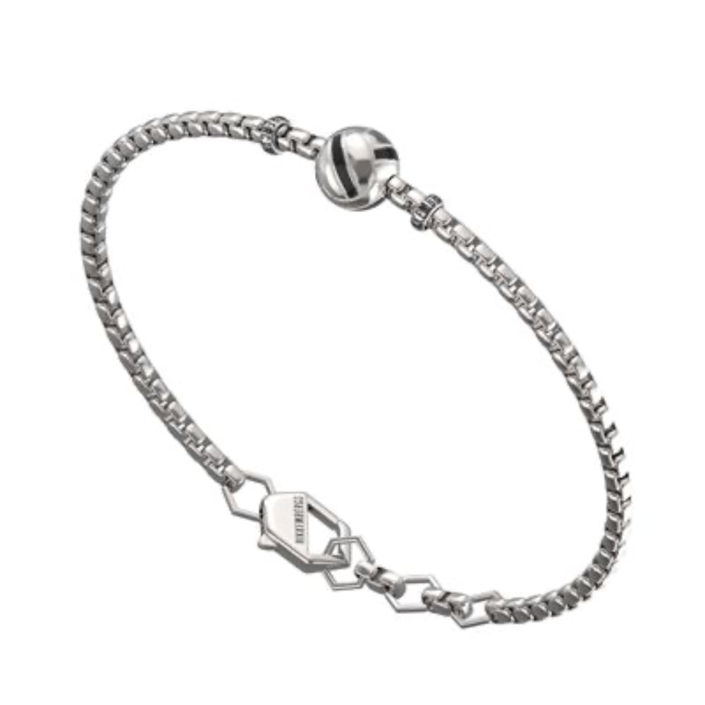 sprb02ww Rugby steel bracelet with diamonds
