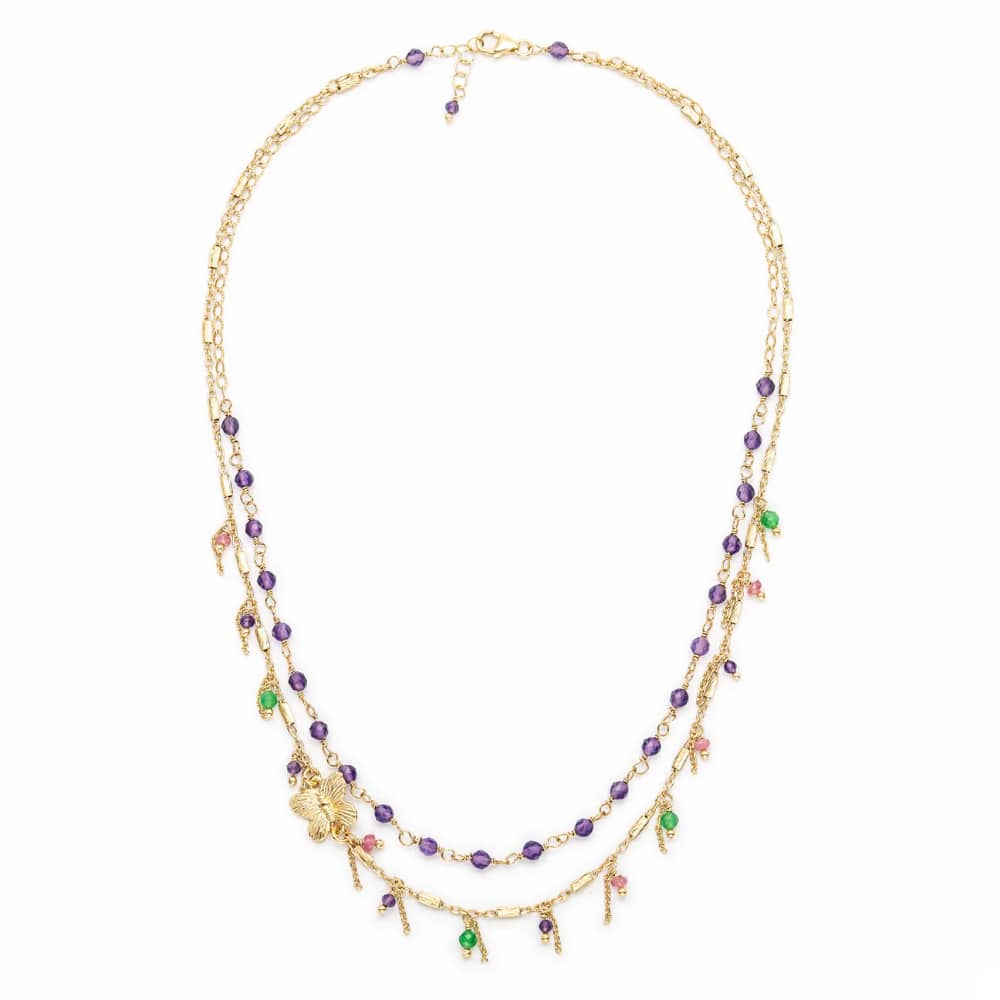 ss0539gr/am choker necklace with wings to fly