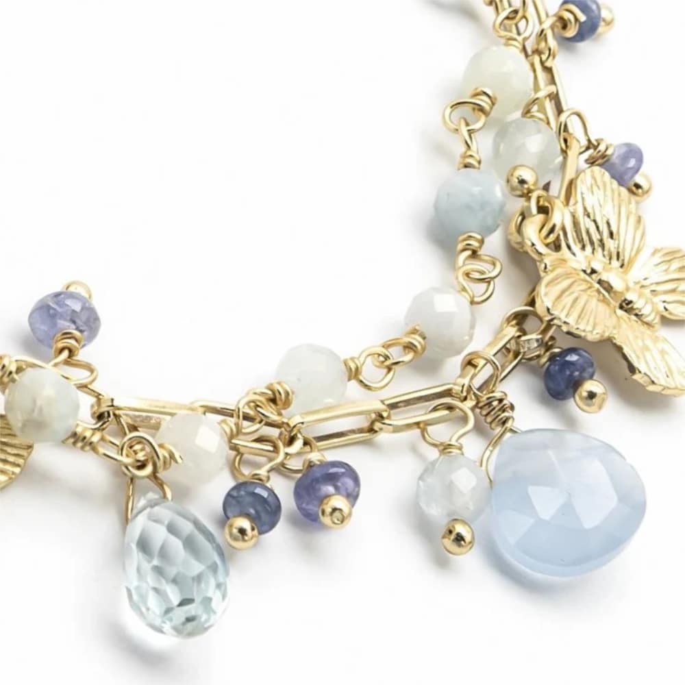 ss0541gr/bl long necklace with wings to fly