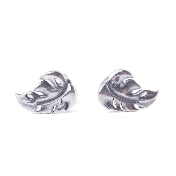 TAGEA-00110 TROPICAL LEAF EARRINGS