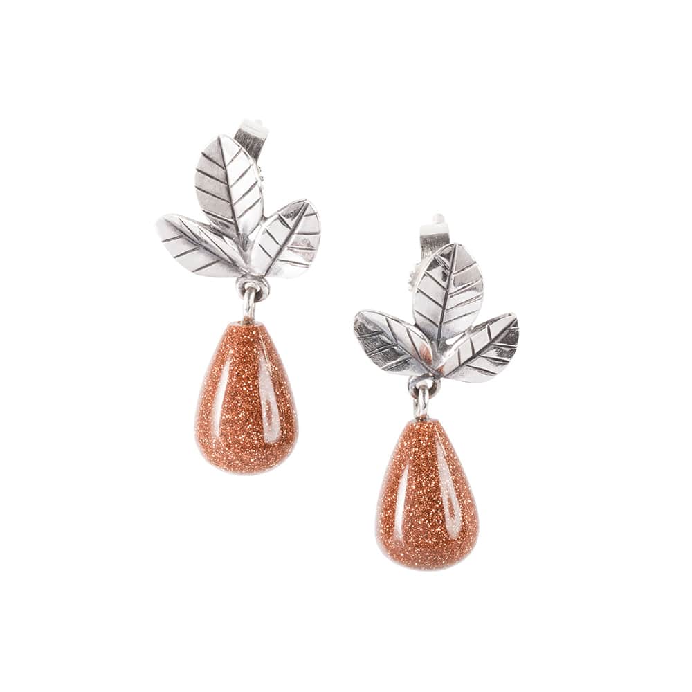 tagea-00127 Orecchini foglie di positiità