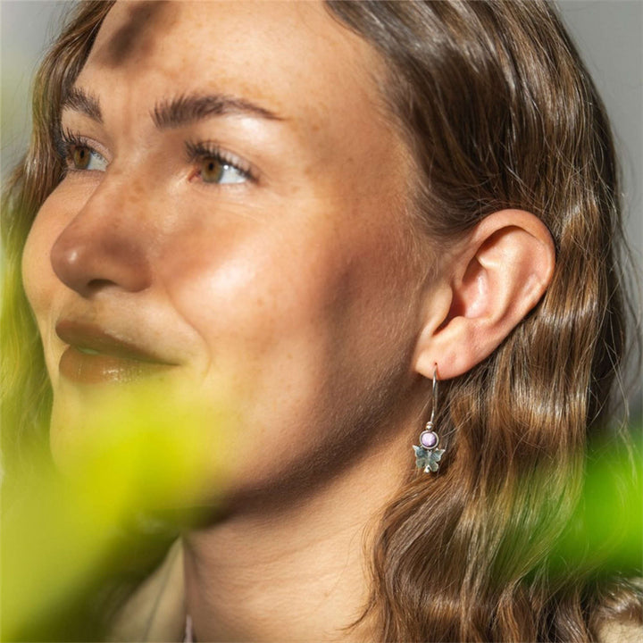 Orecchini carezza di farfalla