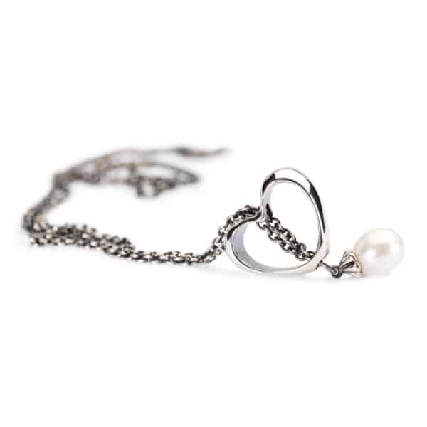 Pure silver necklace with pearl