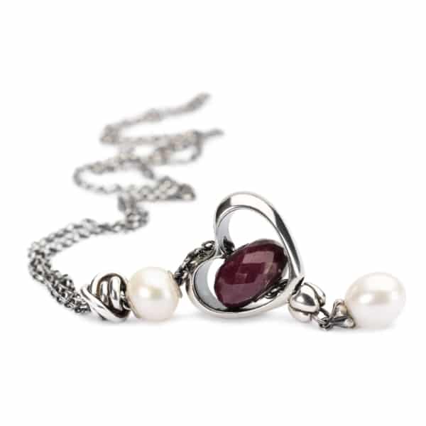 Pure silver necklace with pearl