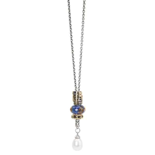 Pure silver necklace with pearl