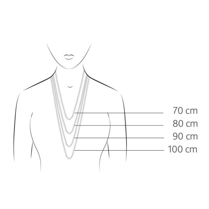 Collana intercambiabile fantasia 100 cm