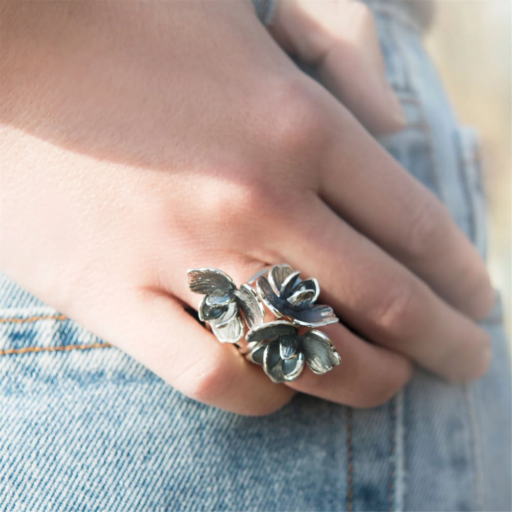 tagri-00442 Poppy ring size 16