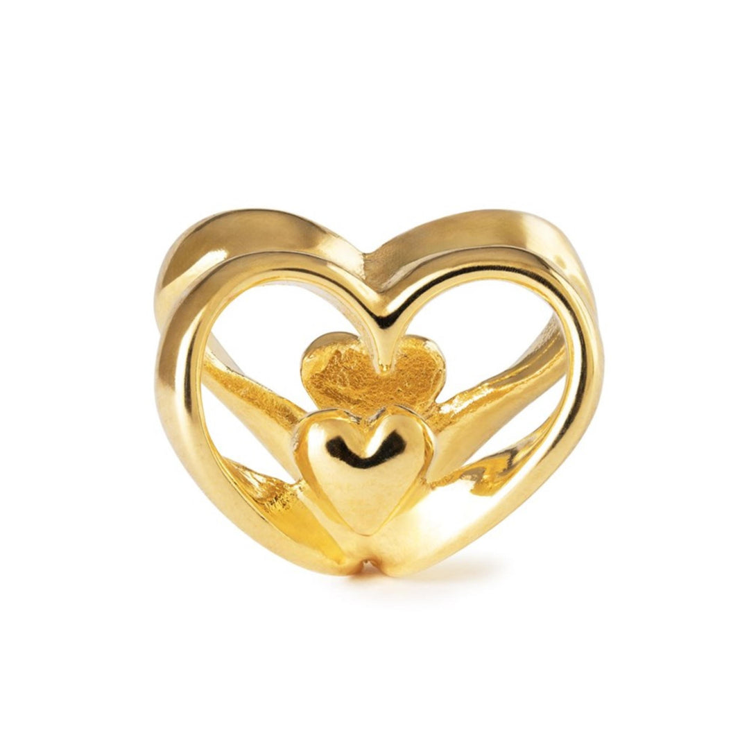 Cuore a cuore, placcato oro