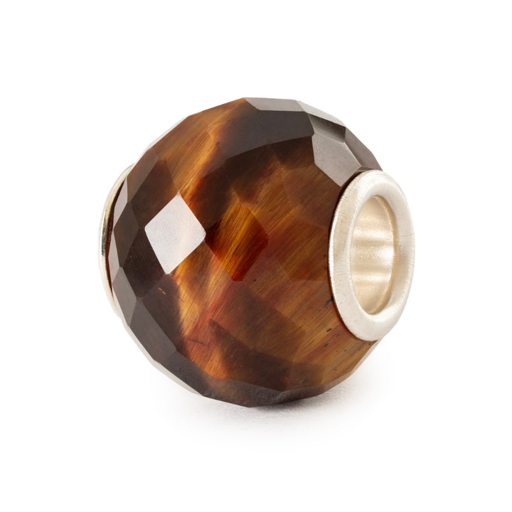 tstbe-00041 Round Faceted Yellow Tiger's Eye
