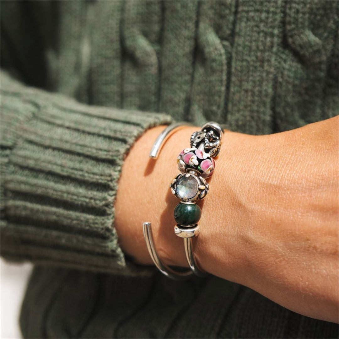 tstbe-00043 Calcedonio verde rotondo