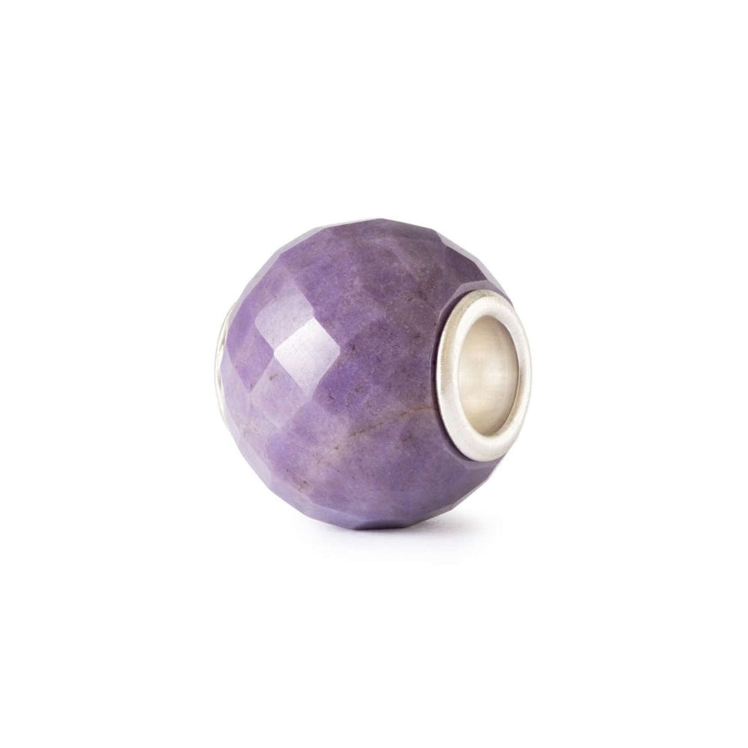 Giada viola rotonda sfaccettata