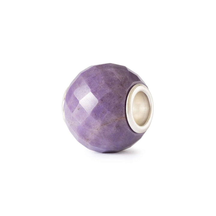 Giada viola rotonda sfaccettata