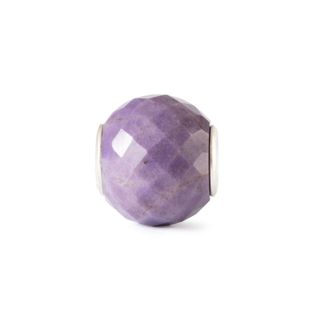 Giada viola rotonda sfaccettata