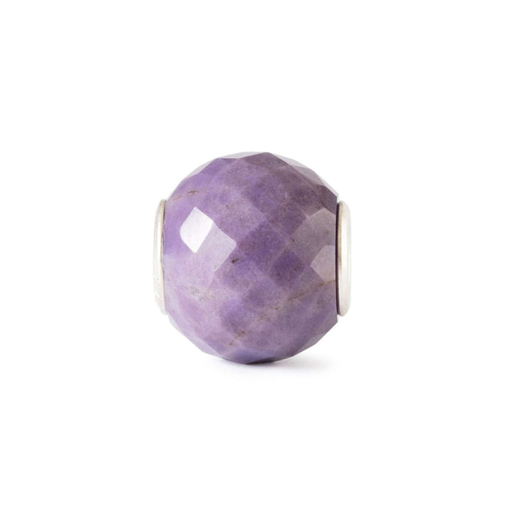 Giada viola rotonda sfaccettata