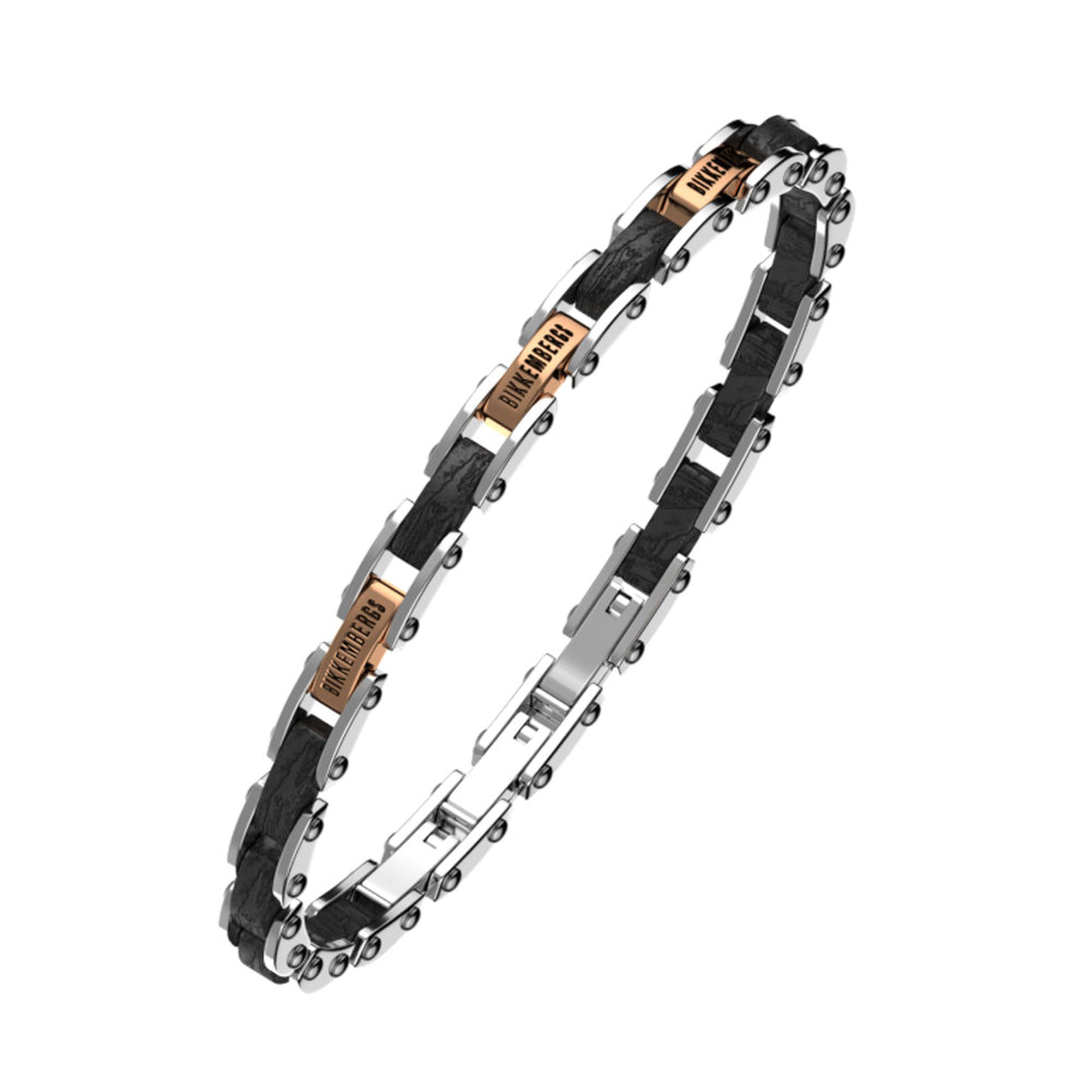 wilb01wr Steel and ebony bracelet
