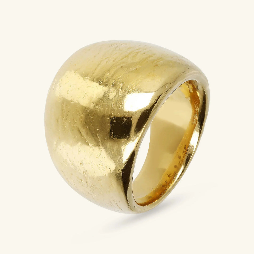 Anello a Fascia Graduato Martellato