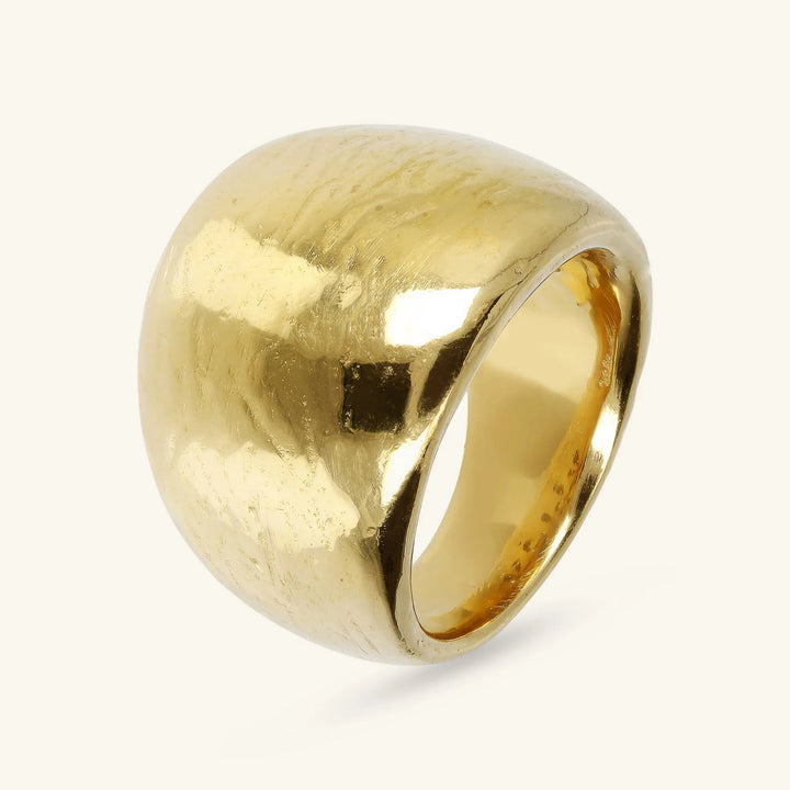 Anello a Fascia Graduato Martellato