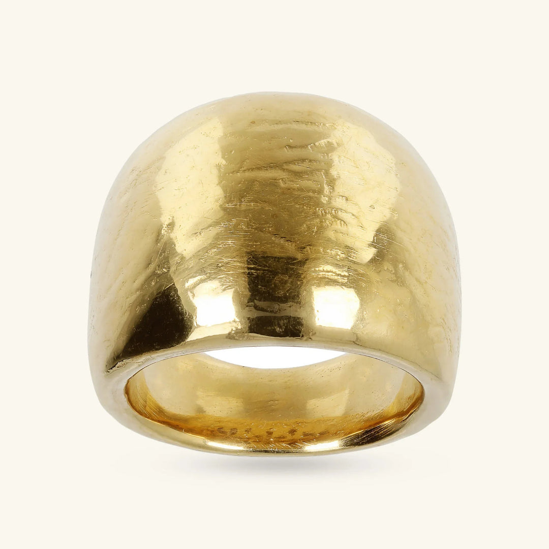 Anello a Fascia Graduato Martellato