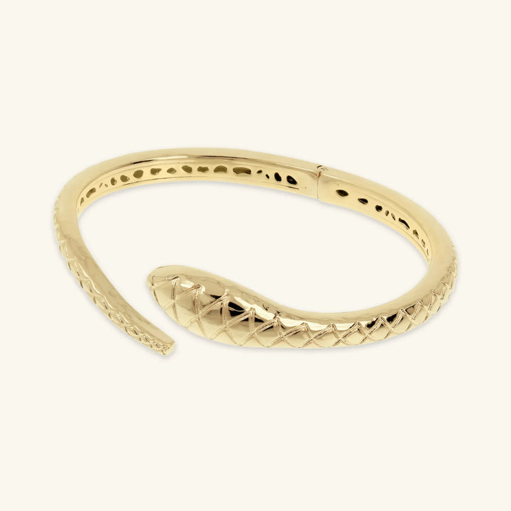 Bracciale Rigido Serpente Martellato