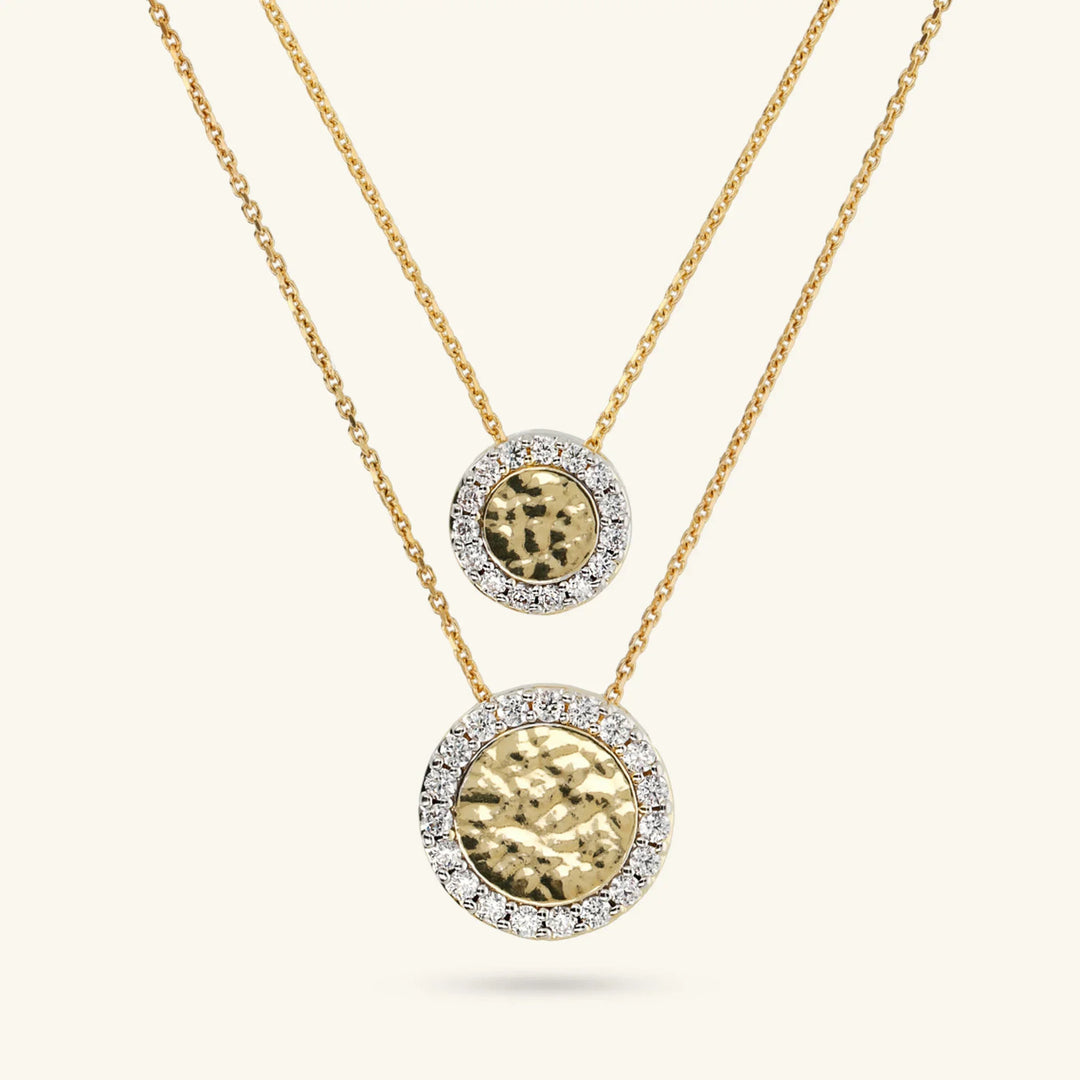 collana multifilo eclissi dorata in arg 925