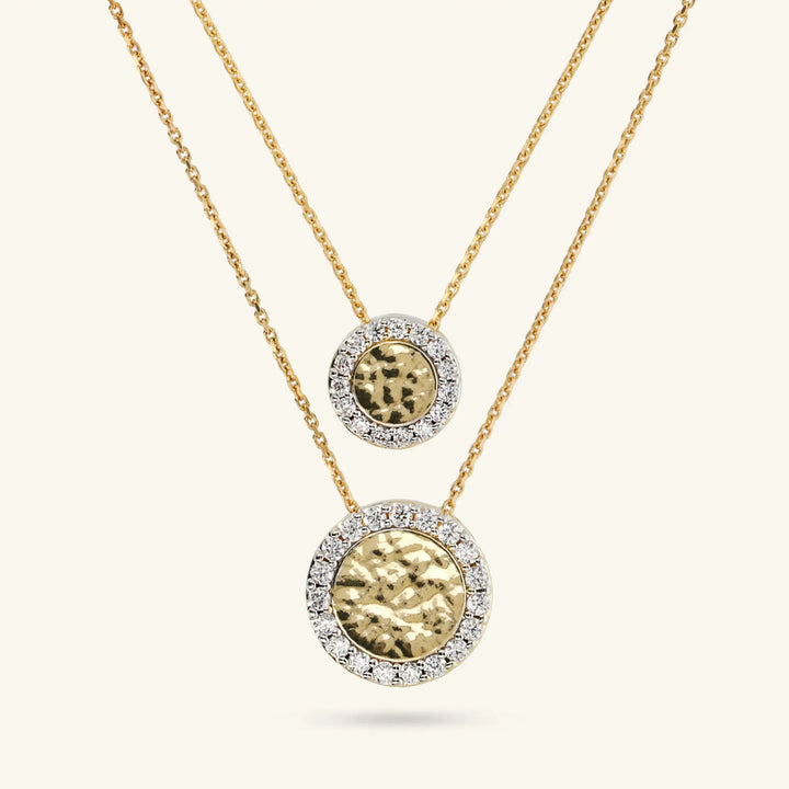 collana multifilo eclissi dorata in arg 925